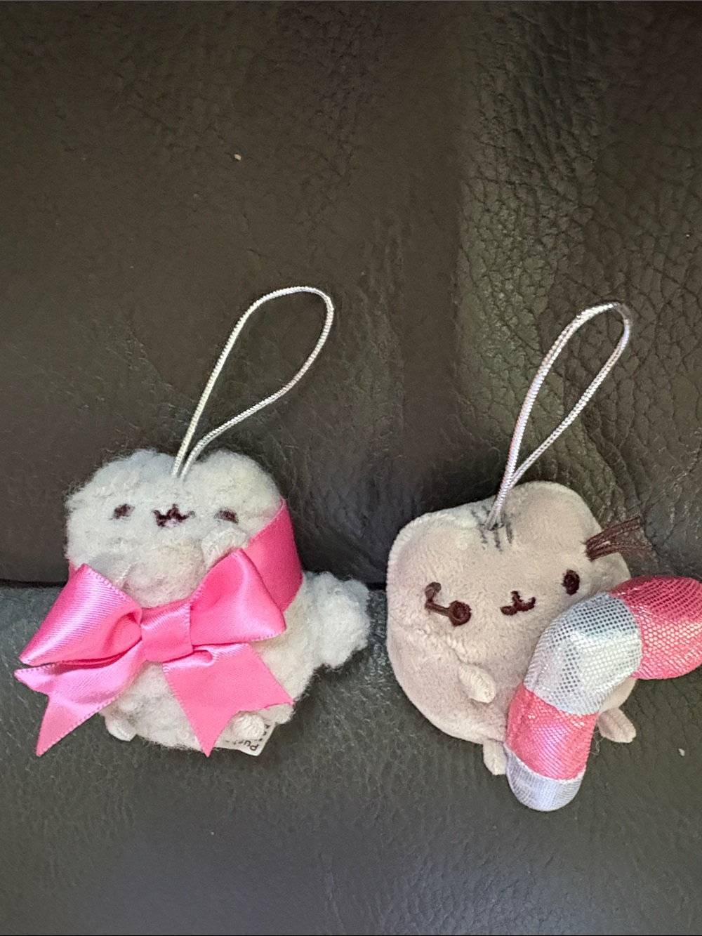 PUSHeen plushies set of tel holiday tree ornaments